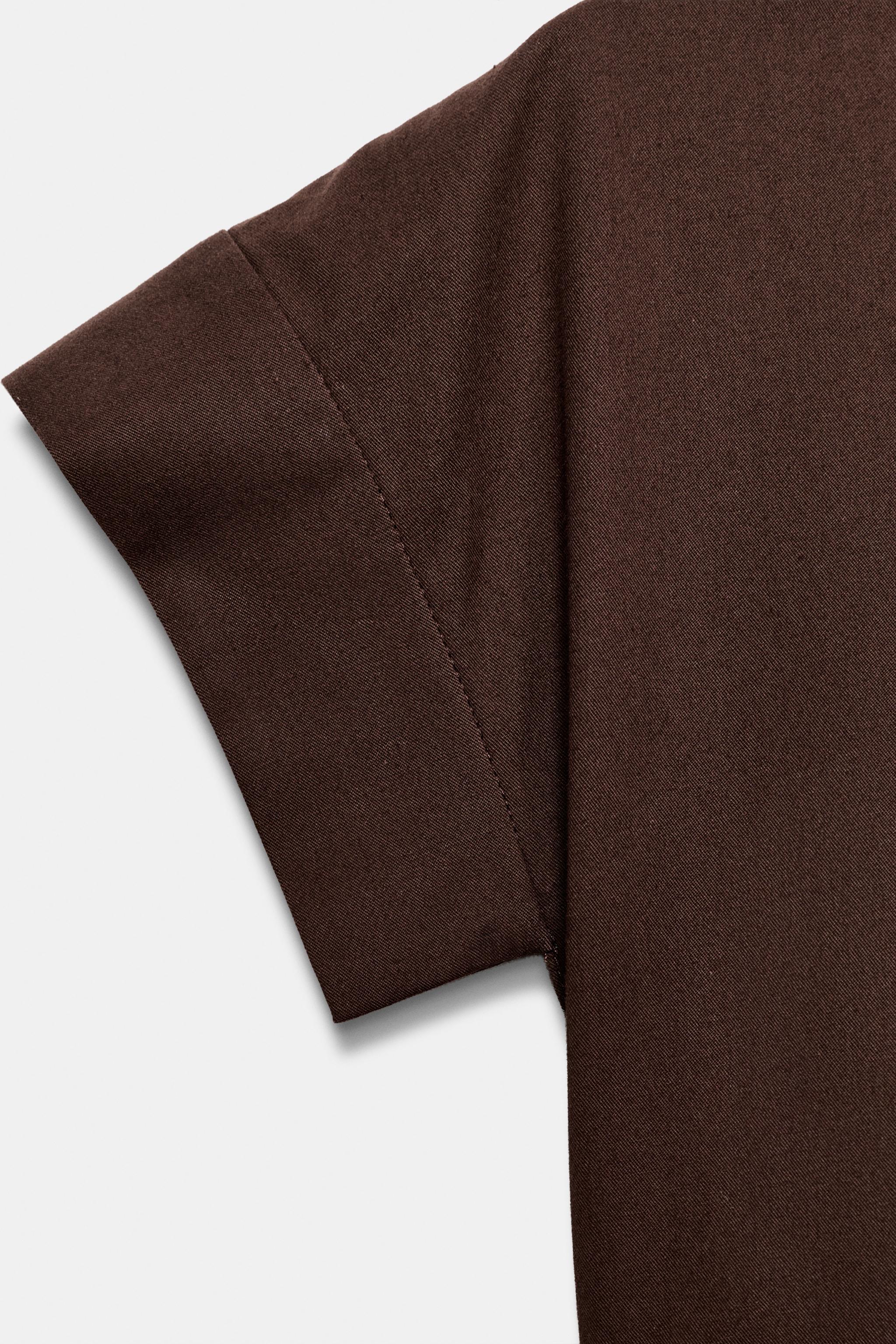 ZW COLLECTION PLEATED POPLIN DRESS